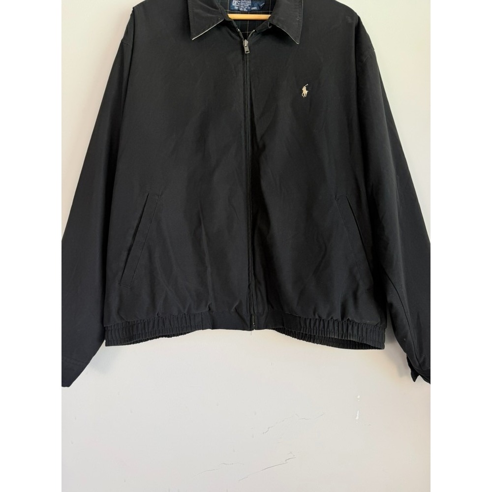 Vintage Polo Ralph Lauren Bi-Swing Bomber Jacket XL Black - Picture 5 of 10